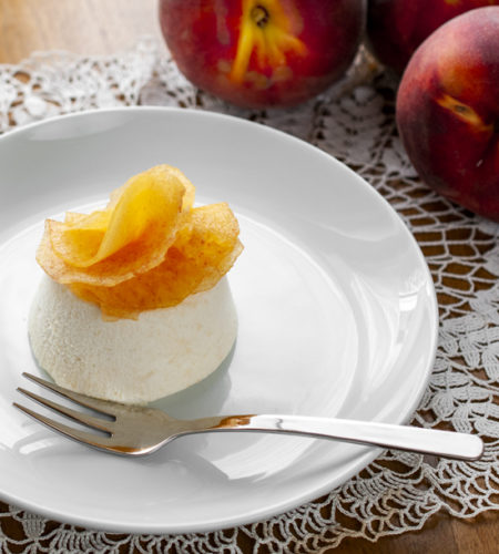 Cold peach mousse