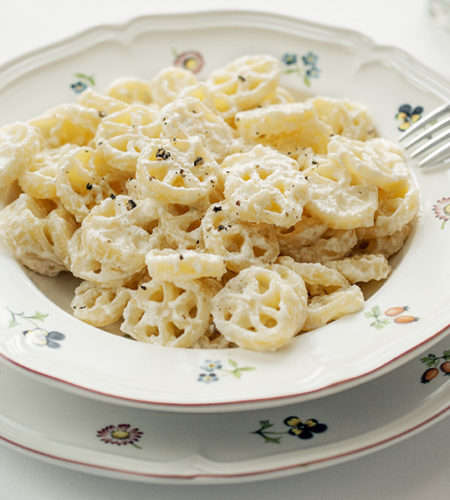 Pasta with ricotta cheese