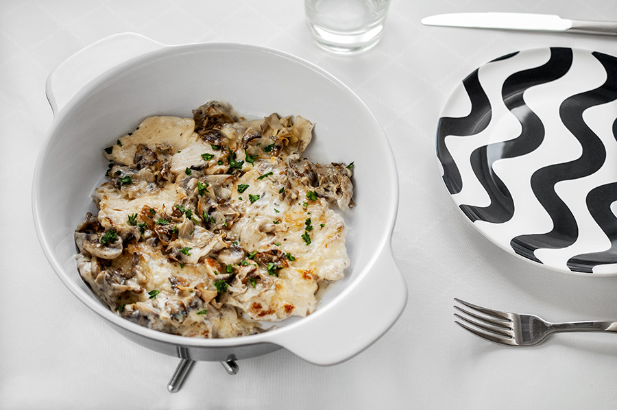 Petti di pollo ai funghi e panna di Nonna Irene