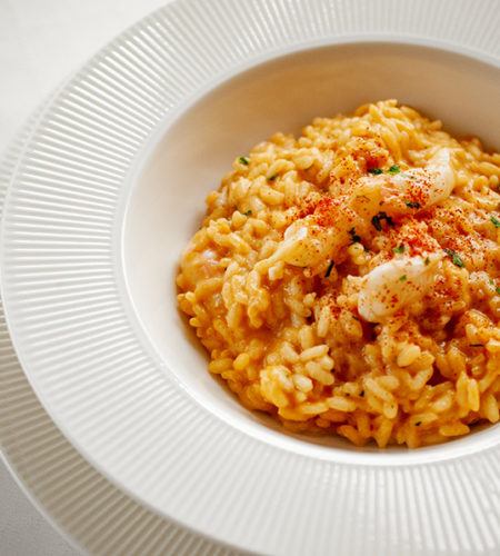 Risotto alla crema di scampi