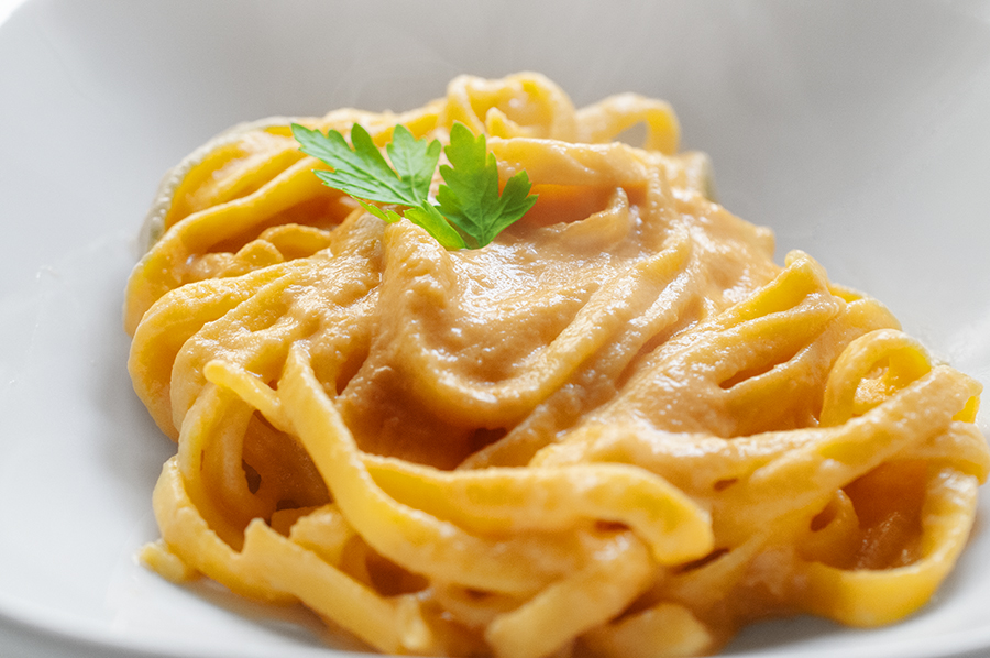 Fettuccine with Aunt Silvana’s onion sauce