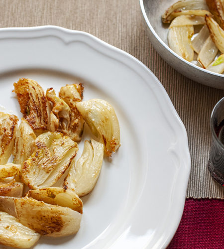 Pan-fried fennel