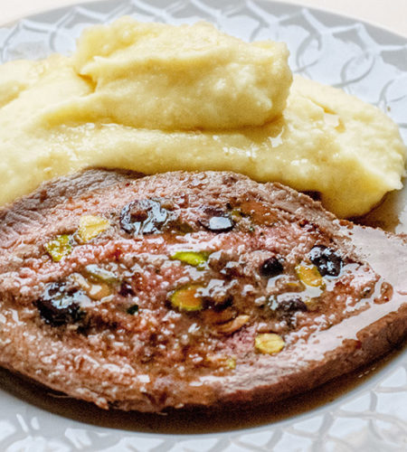 Mom’s stuffed veal with pistachios