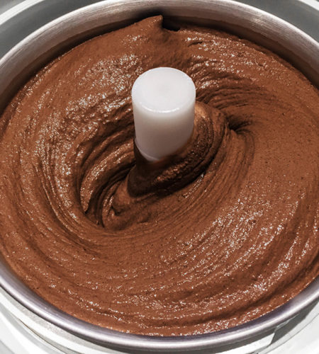 Old-fashioned chocolate ice cream