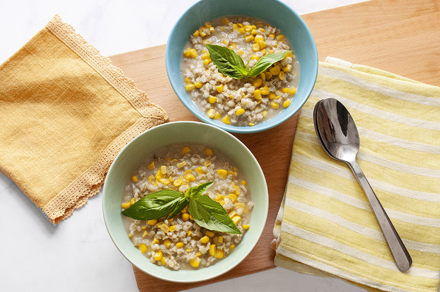 Barley with corn