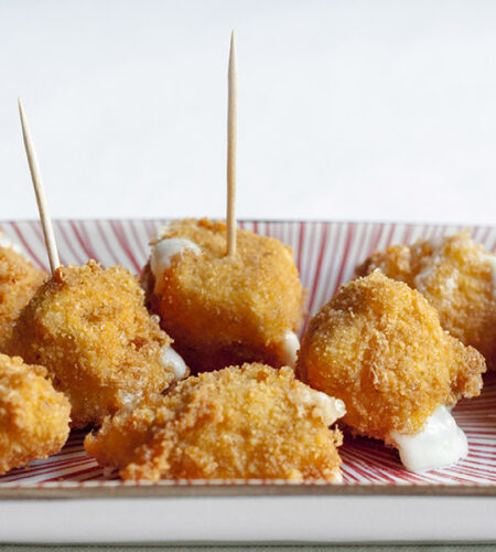 Crispy fried mozzarella