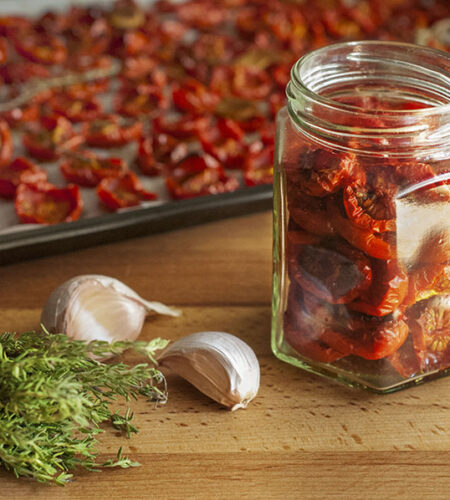 Cherry tomatoes confit