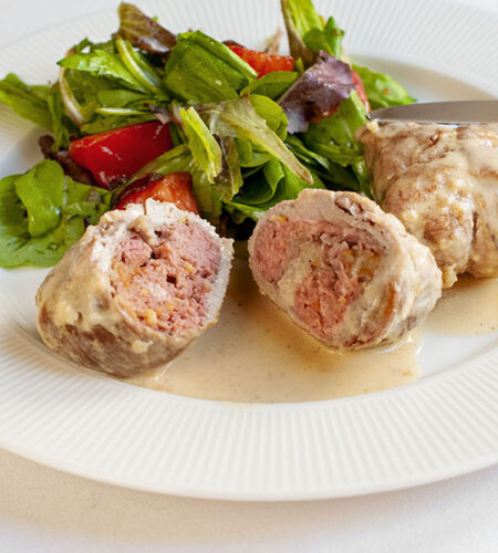 Homemade Mortadella-Filled Veal Rolls