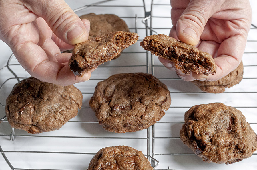 Extra Chocolatey cookies