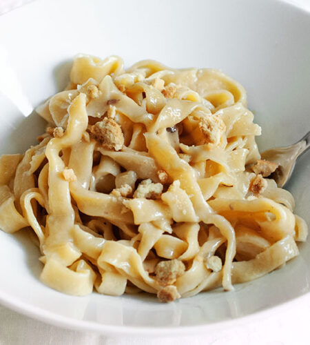 Fettuccine burro e alici