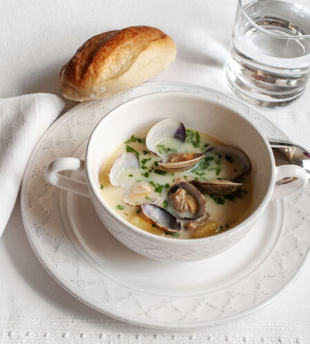 Clam chowder Italian style